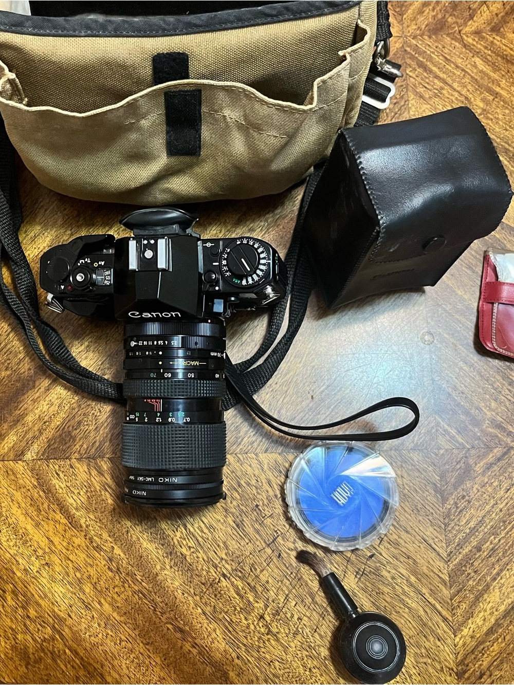 Canon A-1 SLR Camera with Zoom Lens - Black